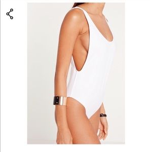 Missguided High Leg Drop Side Swimsuit